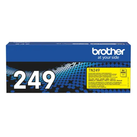 Brother TN249Y - Toner żółty XXL do Brother HL-L8230cdw, HL-L8240cdw, MFC-L3760cdw, MFC-L8300, MFC-L8340cdw, MFC-L8390cd